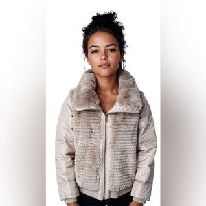 Rabbit Fur & Down Jacket